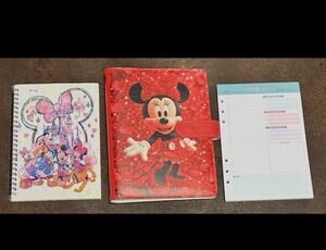 Minnie Mouse size A5 Binder w/ stationery paper and notebook